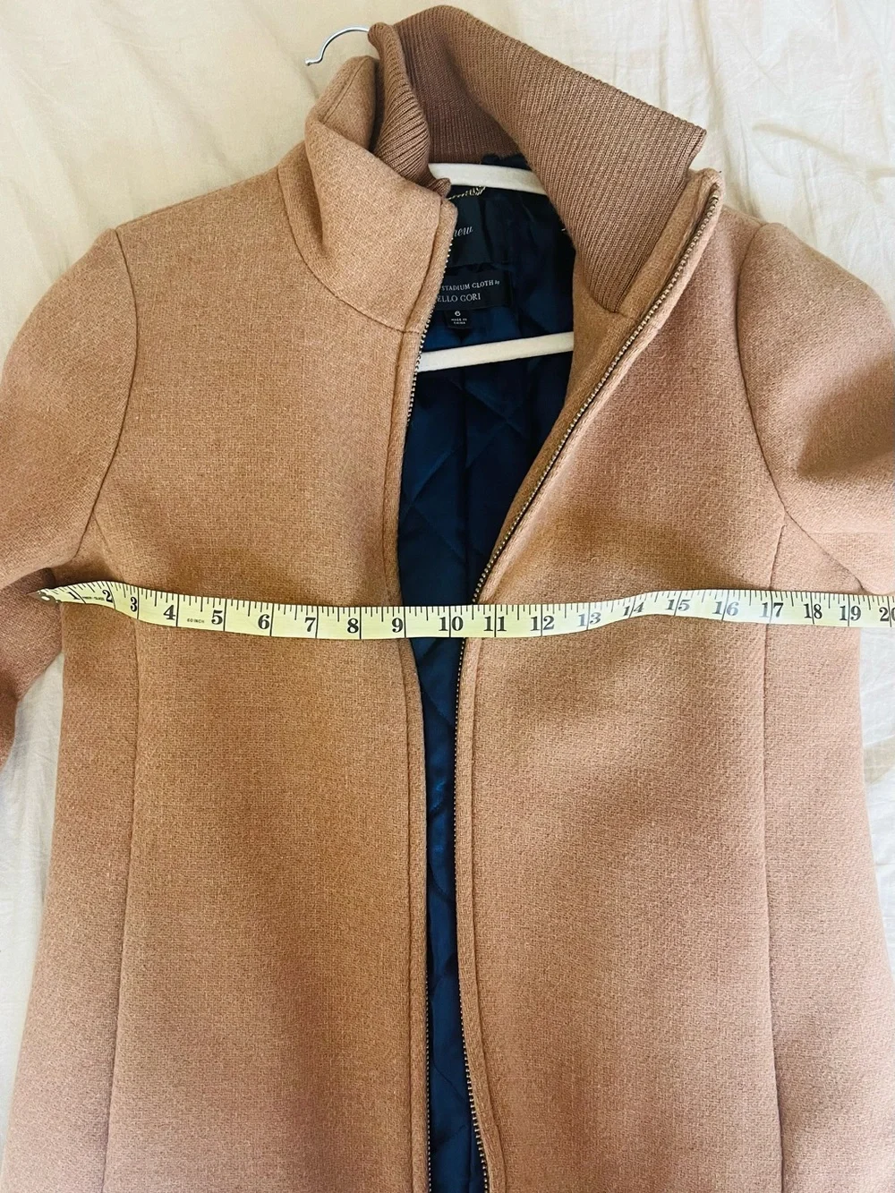 J. Crew Lodge Coat in Italian stadium- cloth wool. Quilted Lined - Picture 4 of 9